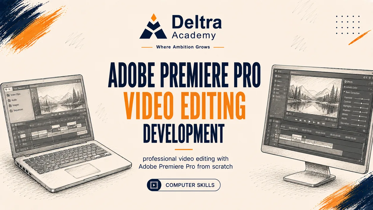 دورة Adobe Premiere Pro لتعلم مونتاج وتحرير الفيديو وإنتاج المحتوى المرئي الاحترافي