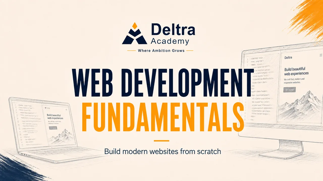 دورة أساسيات تطوير الويب وتعلّم HTML وCSS وJavaScript من الصفر