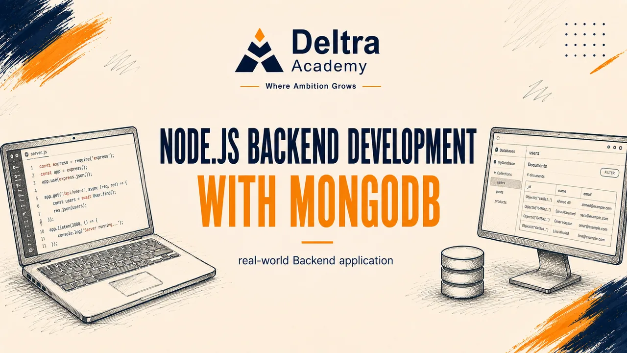 دورة Backend Development باستخدام Node.js وExpress وMongoDB وبناء REST APIs