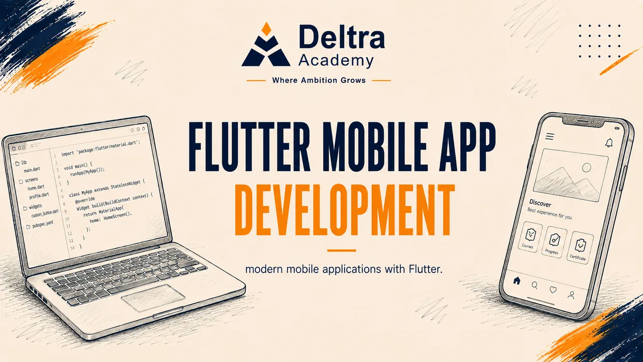دورة تطوير تطبيقات الموبايل باستخدام Flutter وDart للأندرويد وiOS