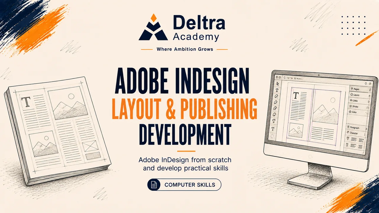 دورة Adobe InDesign لتصميم الكتب والمجلات والبروشورات والكتالوجات والمطبوعات الاحترافية